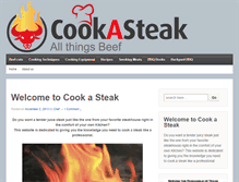 Tablet Screenshot of cookasteak.com